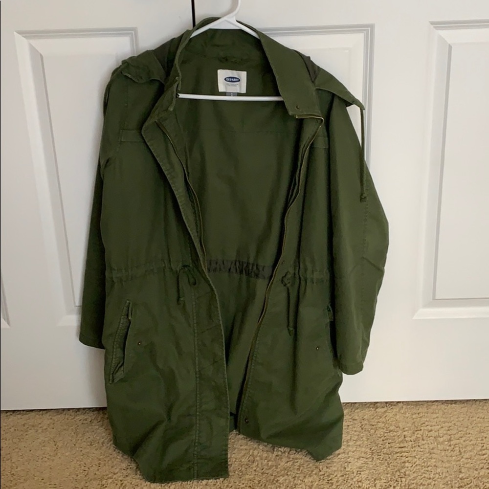 Old Navy Army Green Lightweight Parka
